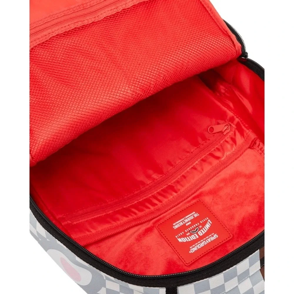 NEW Sprayground Sharks In Paris Cherry Blade Backpack Brown Gray Unisex Laptop